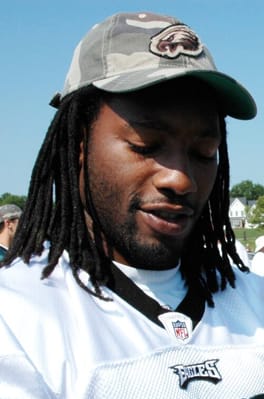 アサンテ・サミュエル（アメリカンフットボール選手）の写真