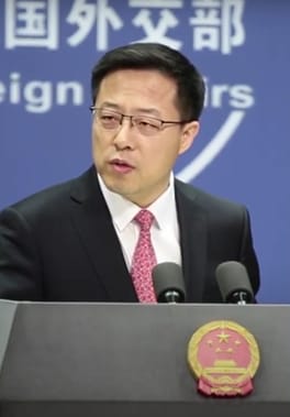 Photo of Zhao Lijian